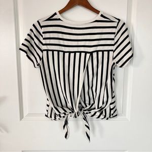 Madewell striped tie-back tee